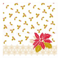 Linclass Serviette, 40x40 cm, 1/4 Falz, Xmas, 