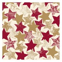 Linclass Serviette, 40x40 cm, 1/4 Falz, Xmas, 